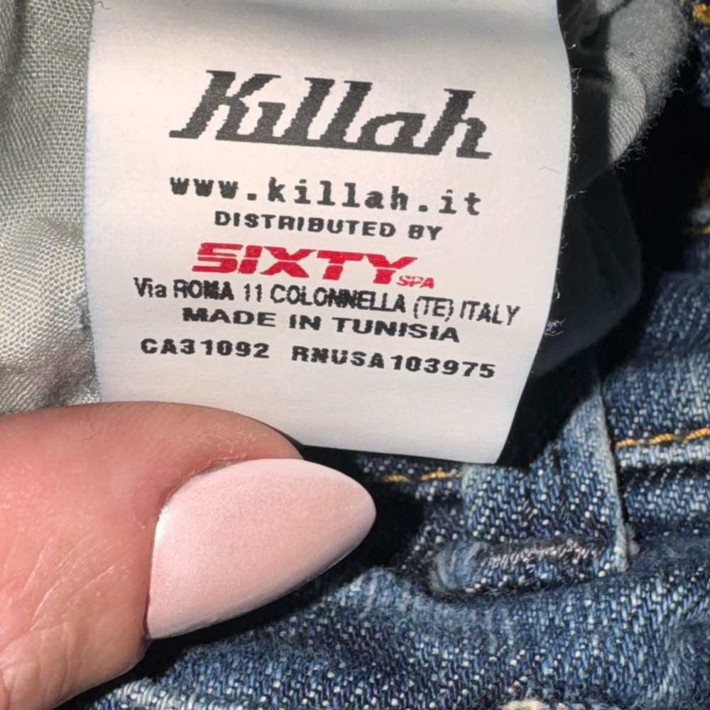 VTG Killah Miss Sixty Low Rise Straight Leg Jeans - Size 30 - Y2K Denim - Picture 6 of 8